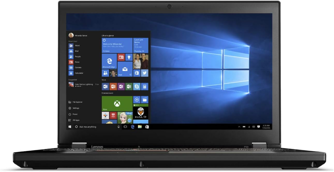 Lenovo ThinkPad P50 15.6" Core i7 6th Gen 512GB SSD Renewed Laptop