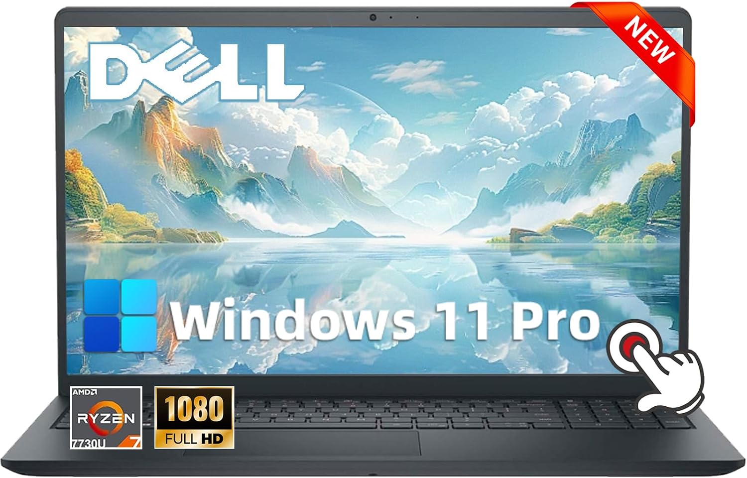 Dell Inspiron 3585 15.6" Ryzen 5 8GB RAM 512GB SSD Renewed Laptop